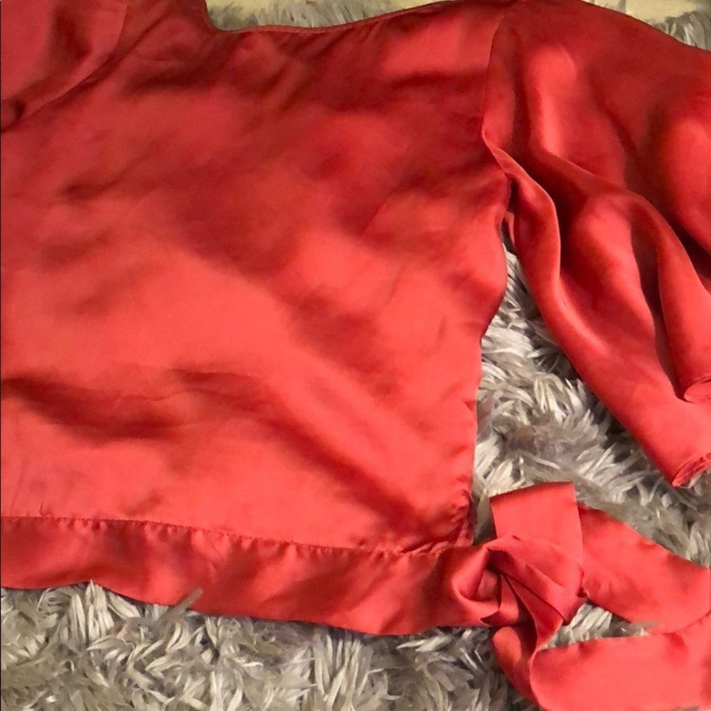 Violet & Claire Silky Bell Sleeve Blouse